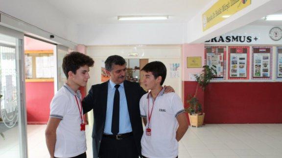 İlçe Milli Eğitim Müdürümüz Saygın ATİNKAYA,  Cahit Zarifoğlu Anadolu Lisesini Ziyaret Etti.