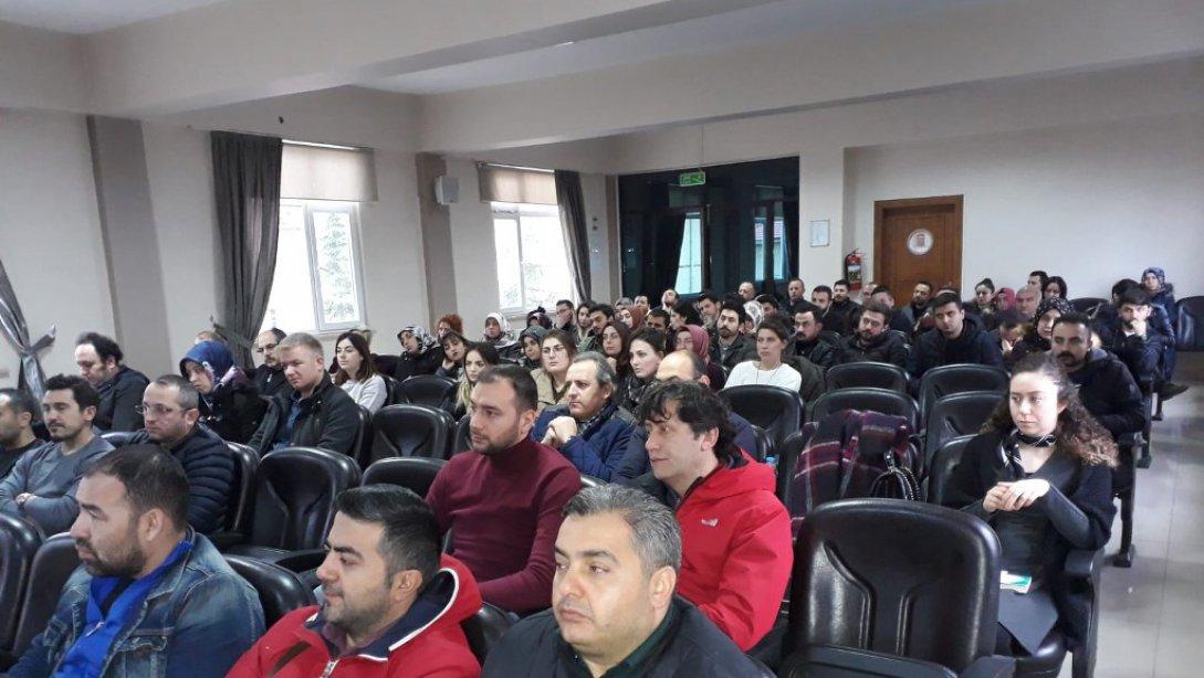 Bölge Rehber Öğretmen Toplantısı Fatsa Atatürk Mesleki Teknik Anadolu Lisesi Toplantı Salonunda yapıldı.