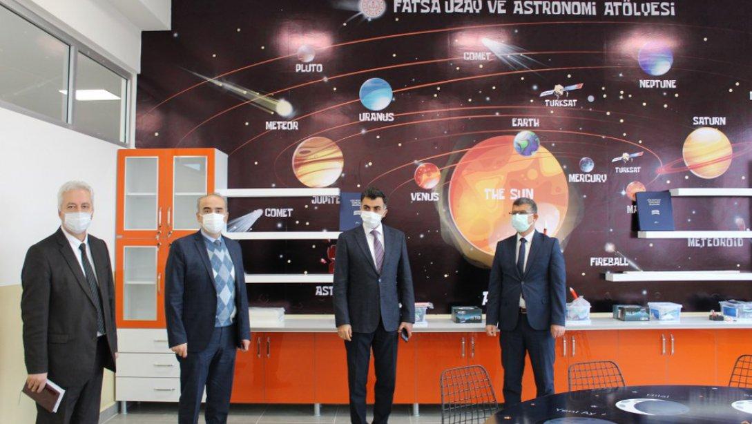 İl Milli Eğitim Müdürümüz Mehmet Fatih VARGELOĞLU Astronomi ve Uzay Bilimleri Atölyesini Ziyaret Etti     