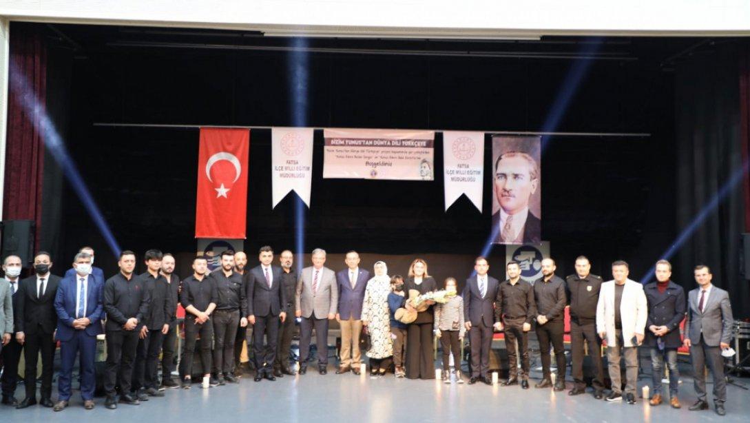 Bizim Yunus'tan Dünya Dili Türkçeye Projesi Resim Sergisi ve İlahi Dinletisi Programı Gerçekleştirildi.