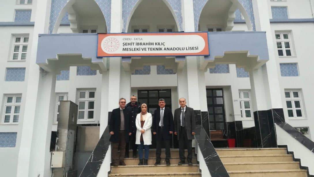 İlçe Milli Eğitim Müdürü Saygın ATİNKAYA Şehit İbrahim Kılıç Mesleki ve Teknik Anadolu Lisesini Ziyaret Etti.