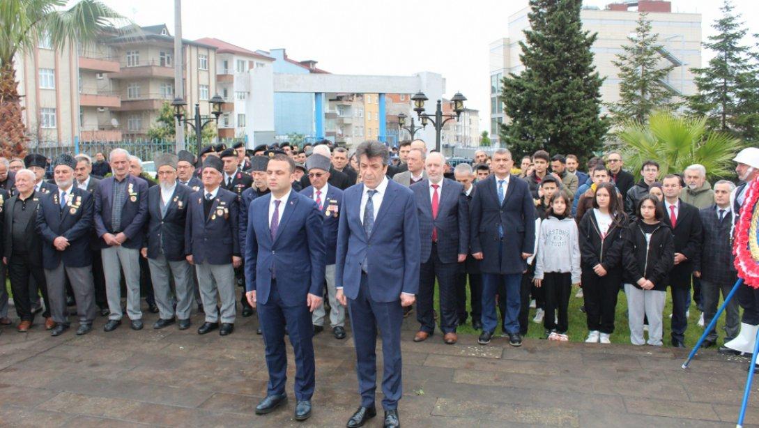 18 Mart Şehitleri Anma Günü ve Çanakkale Deniz Zaferi'nin 108. Yıl Dönümü Dolayısıyla Tören Düzenlendi