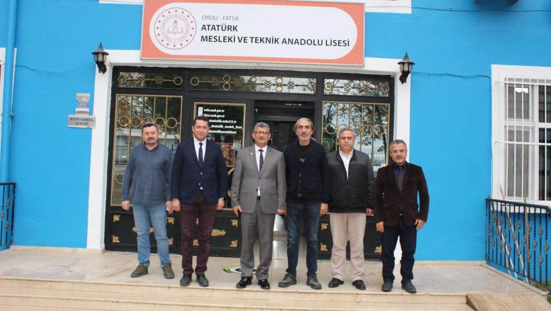 İlçe Milli Eğitim Müdürümüz, Saygın ATİNKAYA Atatürk Mesleki ve Teknik Anadolu Lisesine Ziyaret Etti.
