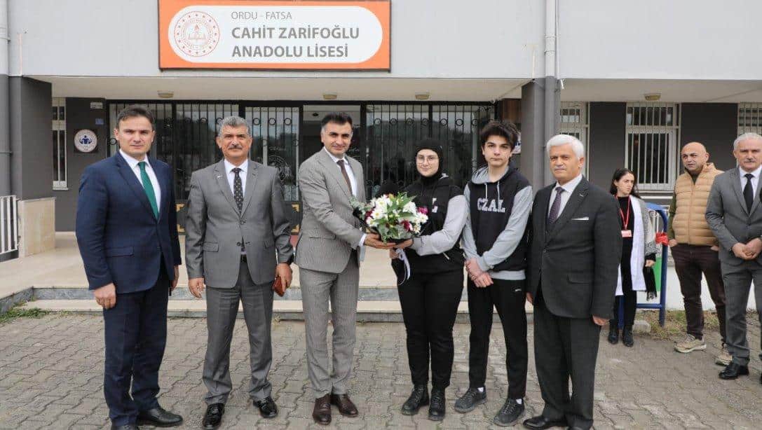 İl Millî Eğitim Müdürümüz Sayın Mehmet Fatih Vargeloğlu, Fatsa Cahit Zarifoğlu Anadolu Lisesini Ziyaret Etti