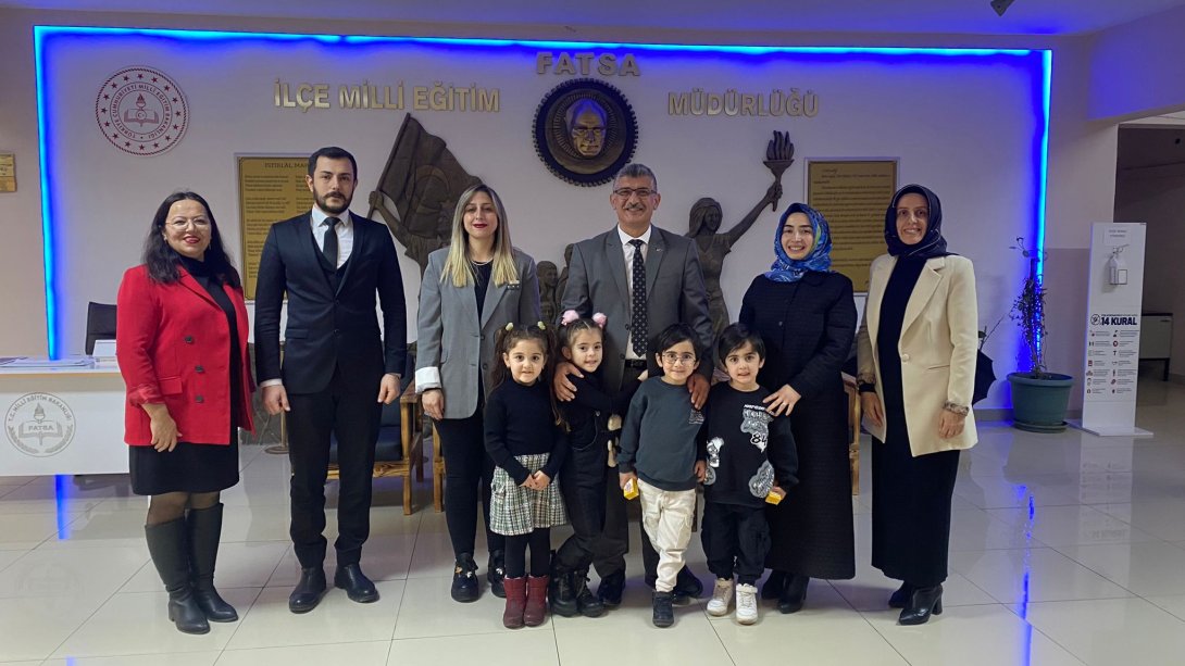  Huriye Hacı Ahmet İbiş Kızılay Anaokulu'ndan İlçe Millî Eğitim Müdürümüz Saygın Atinkaya'ya Ziyaret