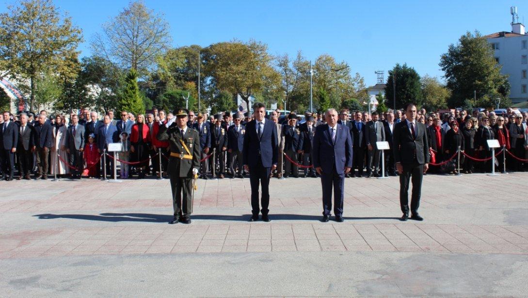 29 Ekim Cumhuriyet Bayramı Çelenk Sunma Töreni Yapıldı